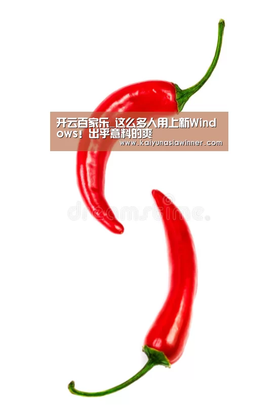 开云百家乐_这么多人用上新Windows!出乎意料的爽(图3) 开云入口